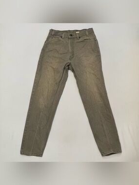 Vintage 70s Orange Tab Levi's 550 Relaxed Fit Taupe Denim Jeans Men's 32 x 30